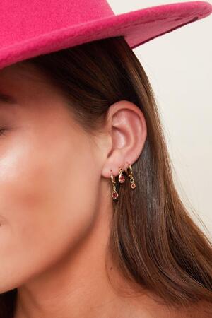 Boucles d'oreilles pendantes - Collection Sparkle Argenté Cuivré h5 Image2
